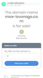 Mobile Screenshot of max-leverage.com