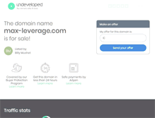 Tablet Screenshot of max-leverage.com